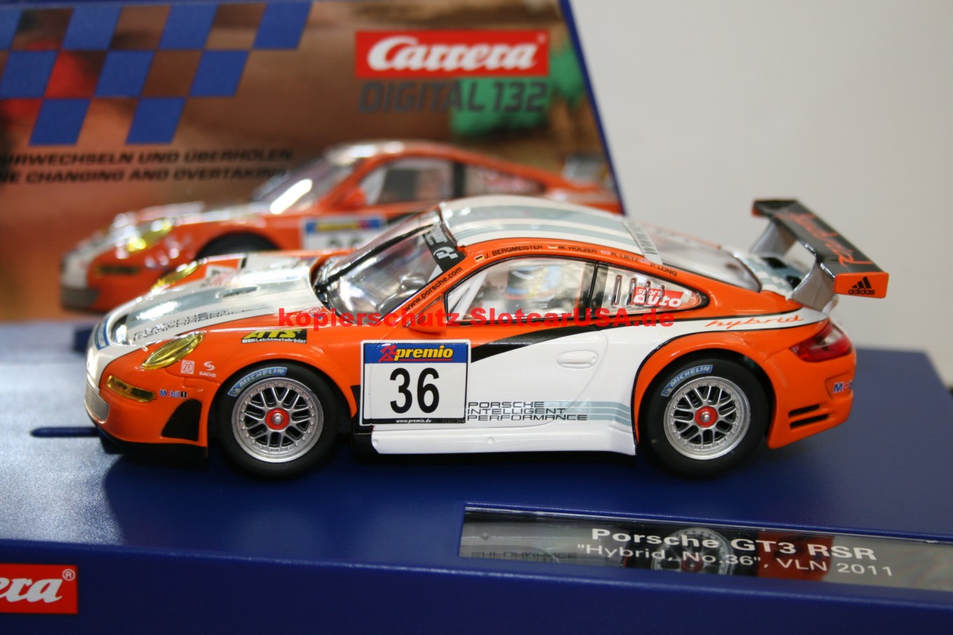 Carrera Digital 132 30714 Porsche 911 GT3 RSR Hybrid VLN